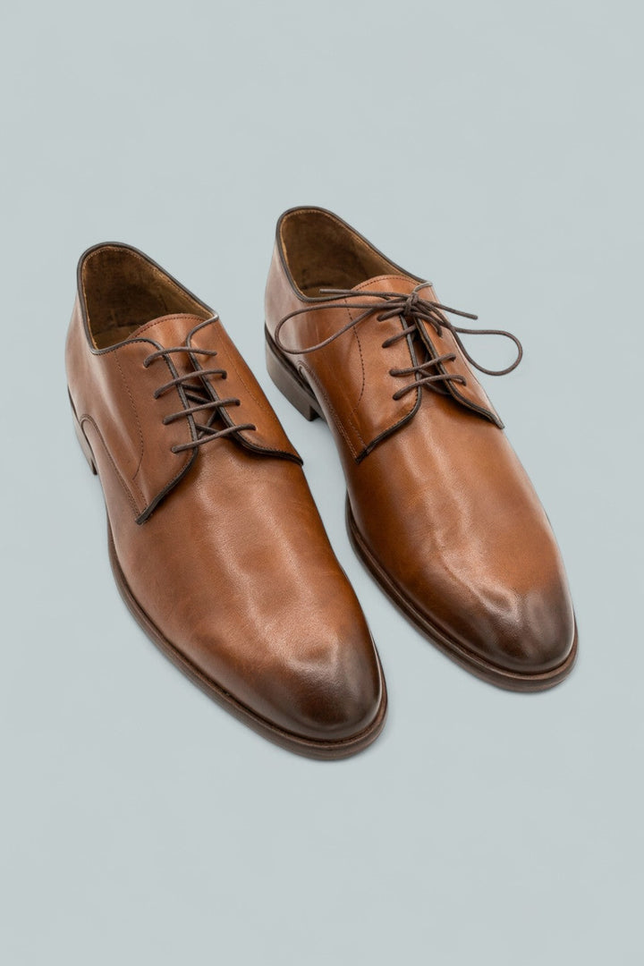 Men's Salerno Lace Up Derby Dress Shoes - Cognac