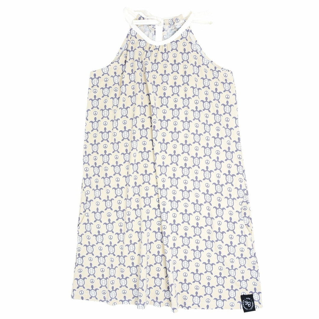 Pillowcase Pocket Dress - Peaceful Turtle