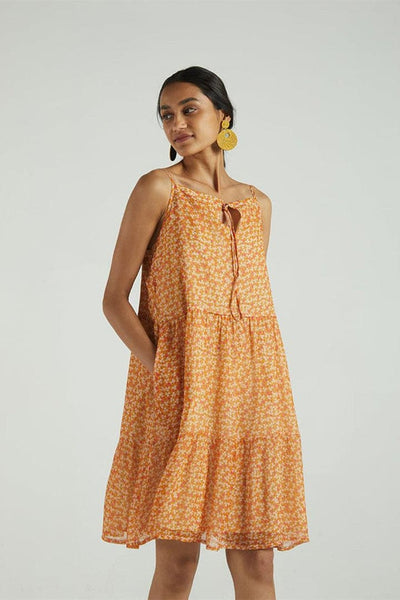 Sunset To Sunrise Dress - Dizzy Mustard