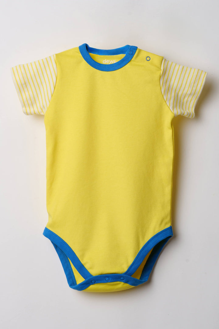 Short Sleeve Bodysuit - Yellow Buttercup