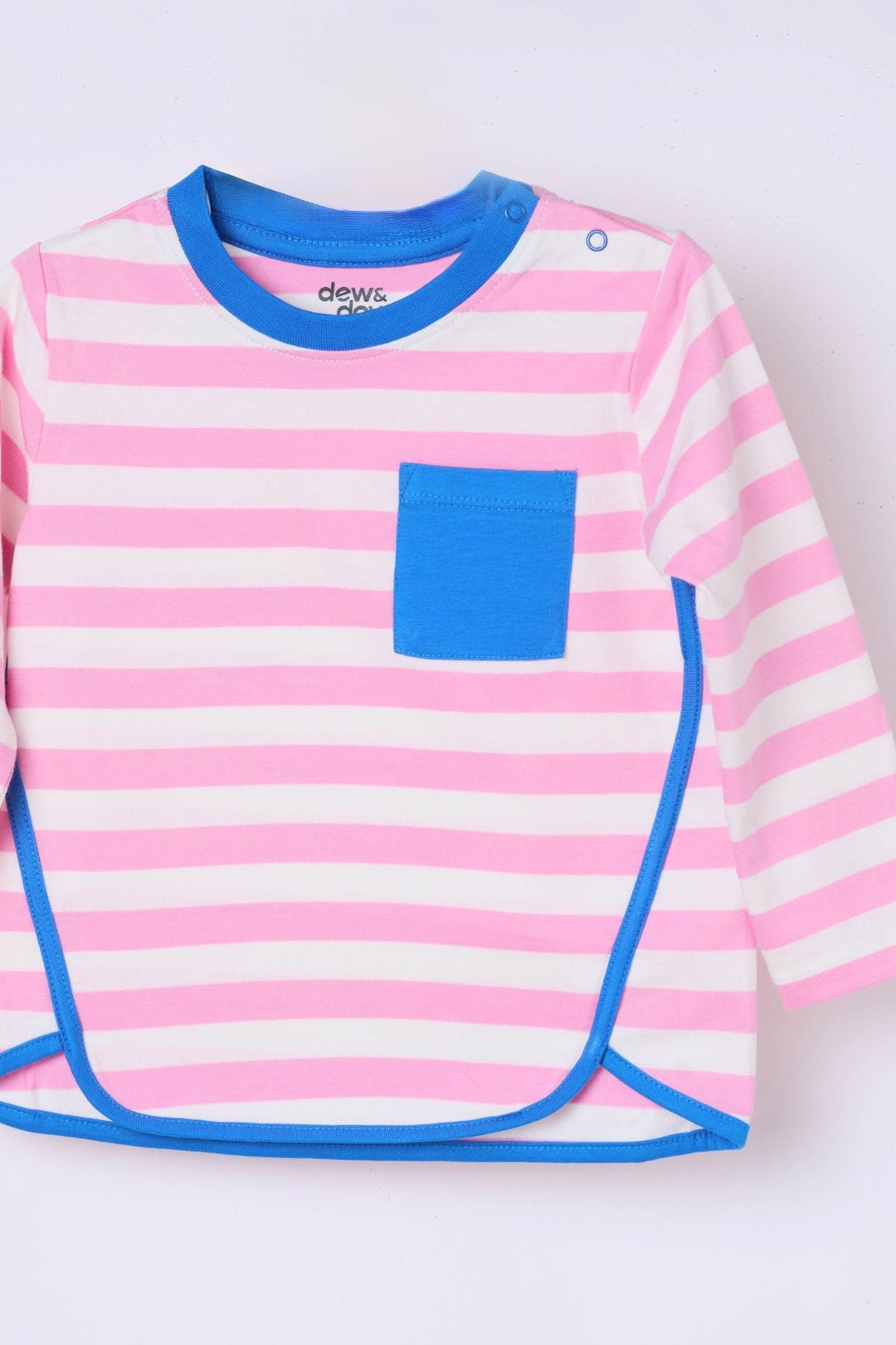 Long Sleeve Stripe T-Shirt - Prism Pink Stripes