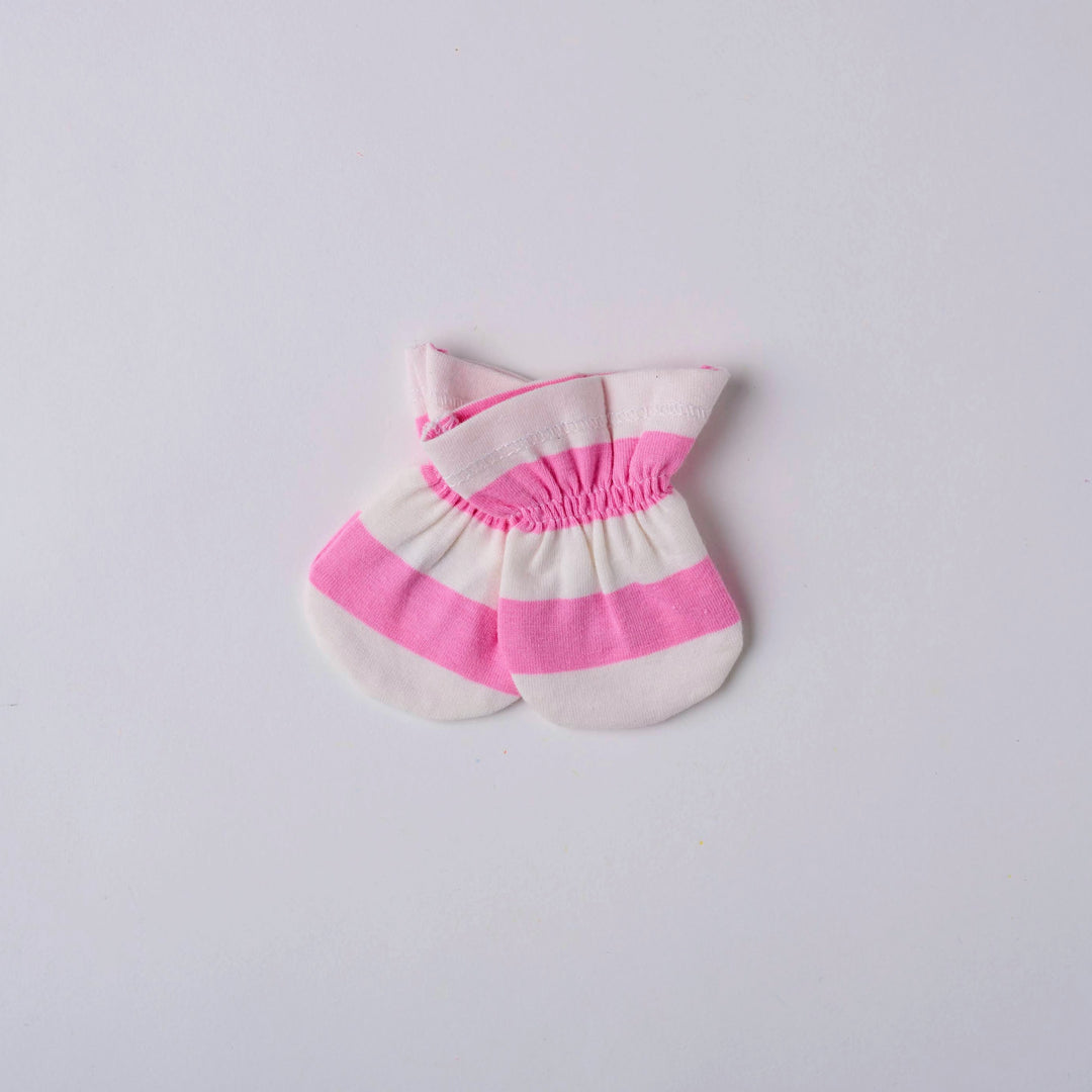 Baby Mittens - Prism Pink Stripes