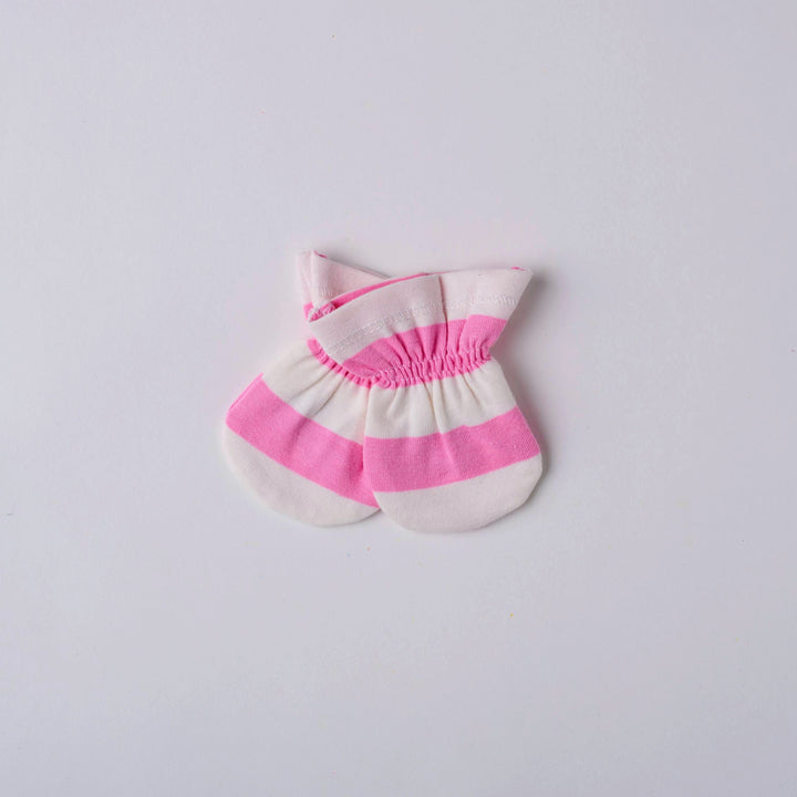 Baby Mittens - Prism Pink Stripes