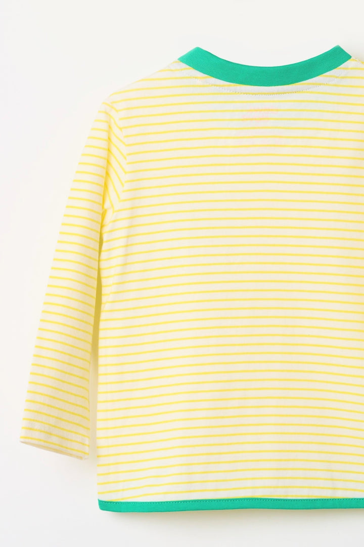 Long Sleeve Stripe T-Shirt - Buttercup Yellow Stripes