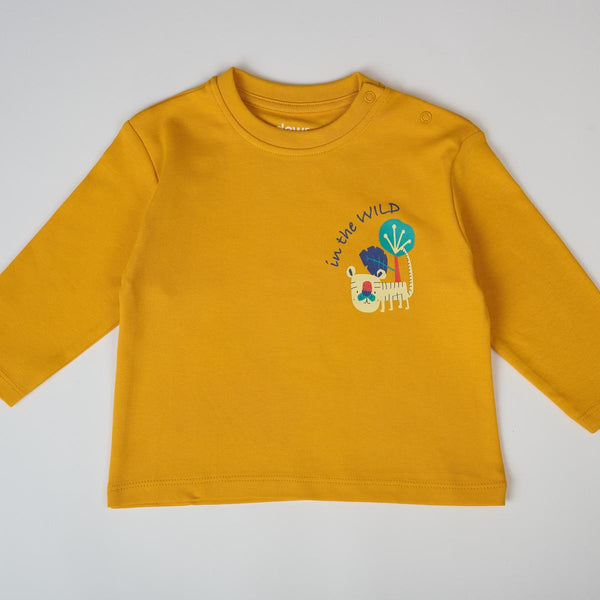 Long Sleeve Jungle Party T-shirt - Yellow