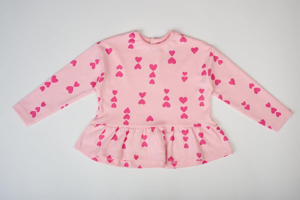 The Hearts Top - Pink on Pink