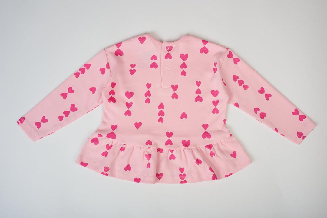 The Hearts Top - Pink on Pink
