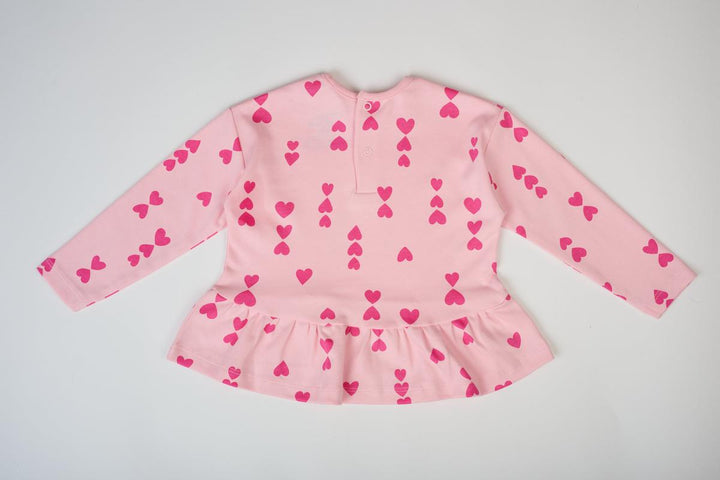 The Hearts Top - Pink on Pink