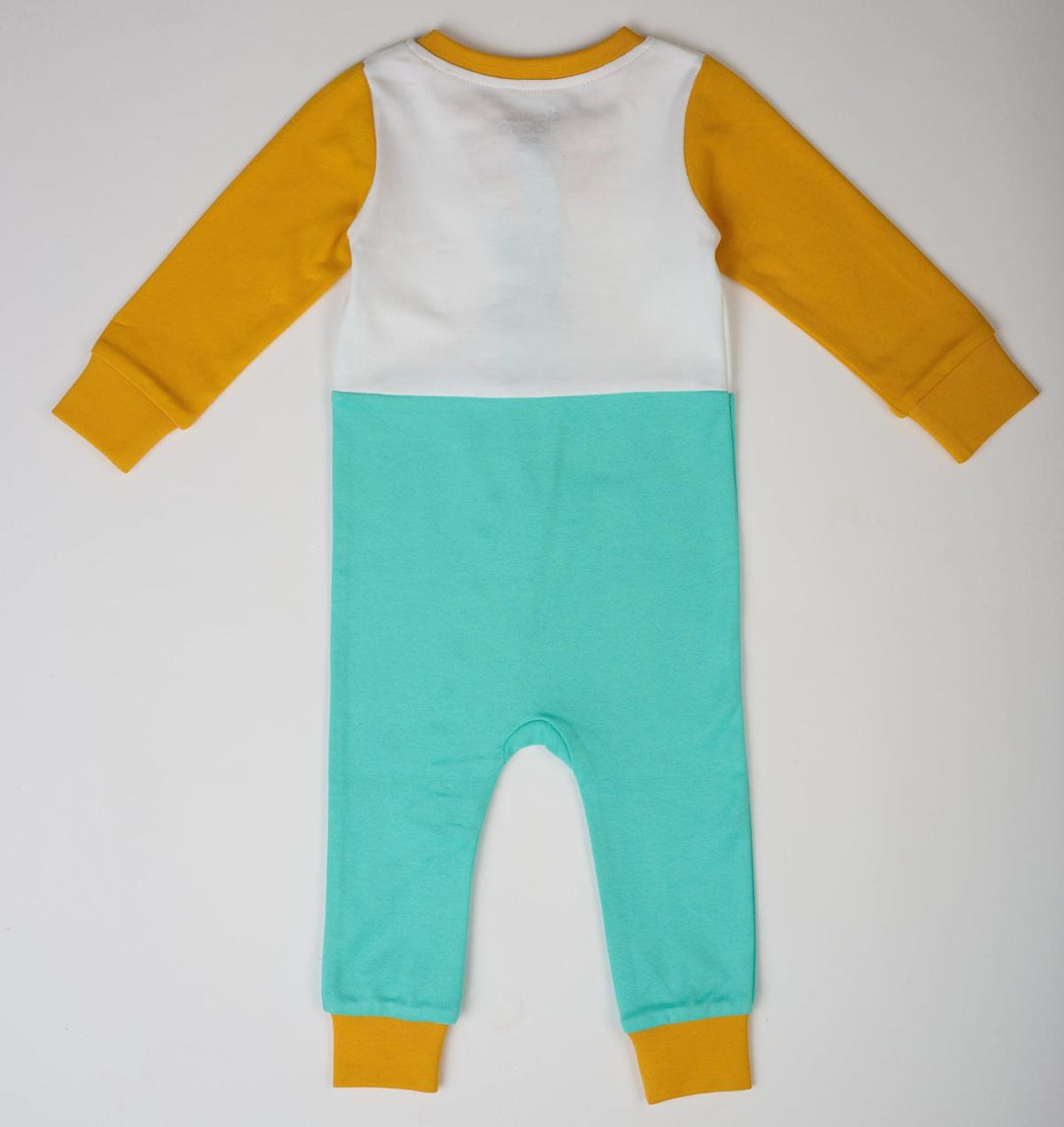 Long Sleeve Sunny Zip Romper - Teal