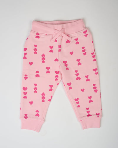 The Hearts Joggers - Pink on Pink
