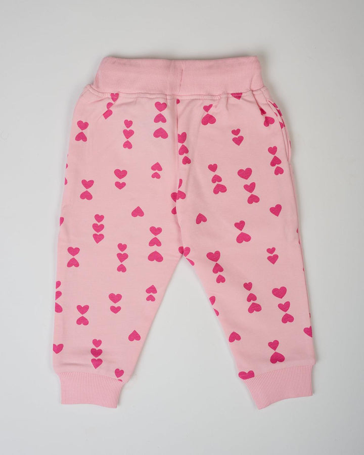 The Hearts Joggers - Pink on Pink