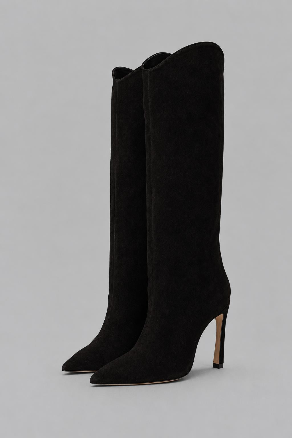 Women's Maryana Sculpt Pointed Toe High Heel Boots - Black