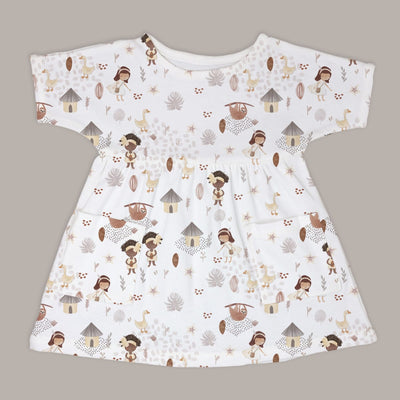 Boat Neck Dress - Cacao Farm