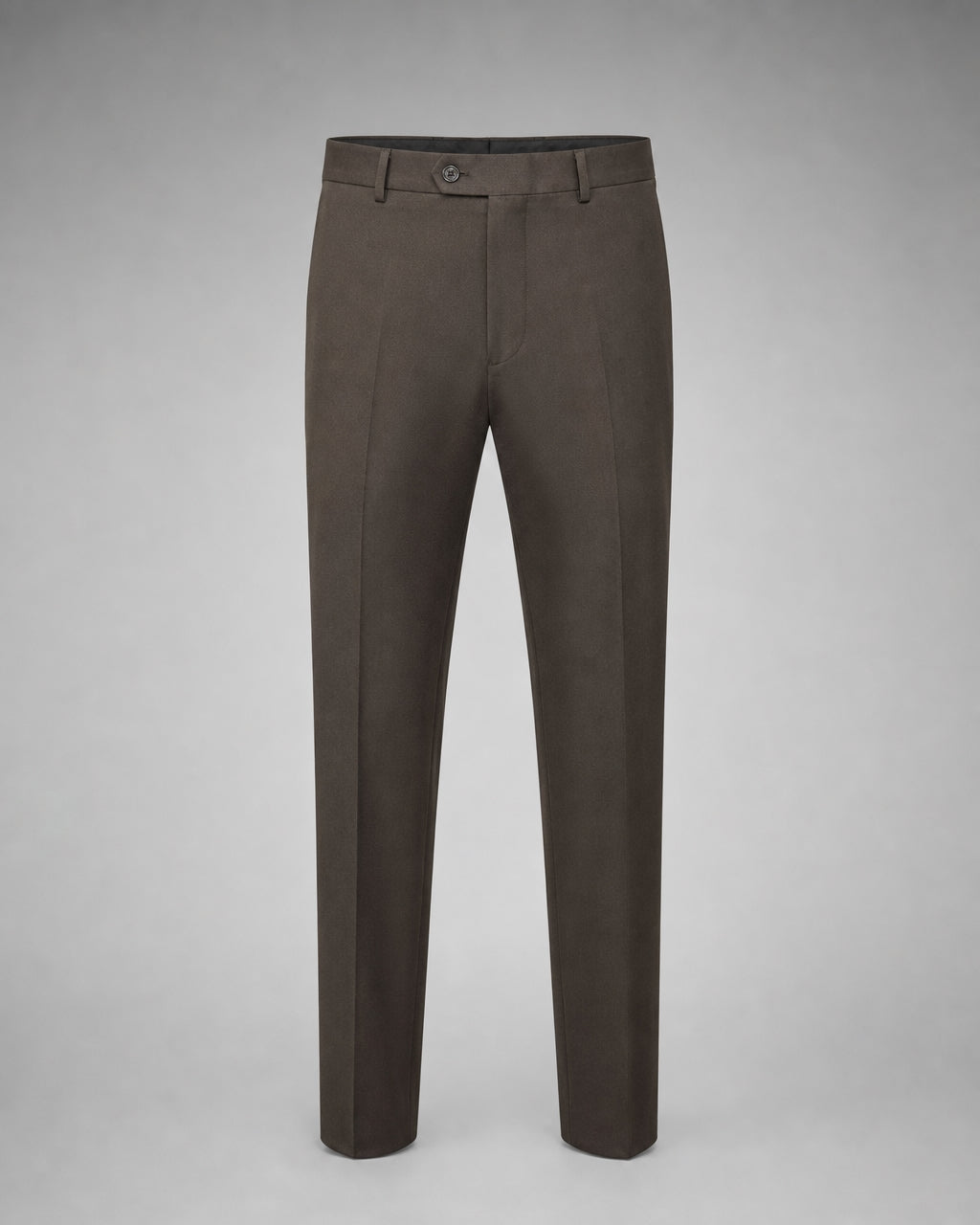 Super 110s Wool Trouser - Dark Brown