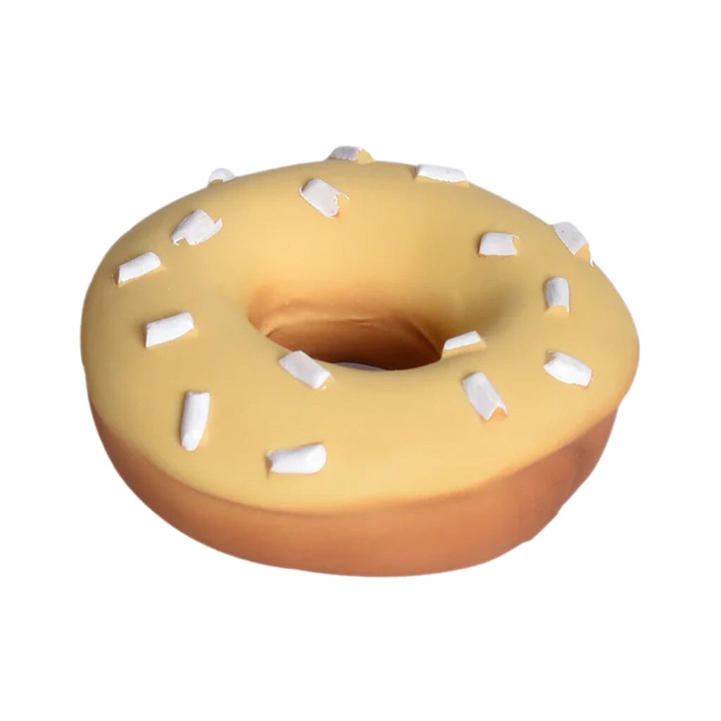 Donut Natural Rubber Teether, Rattle & Pretend Play