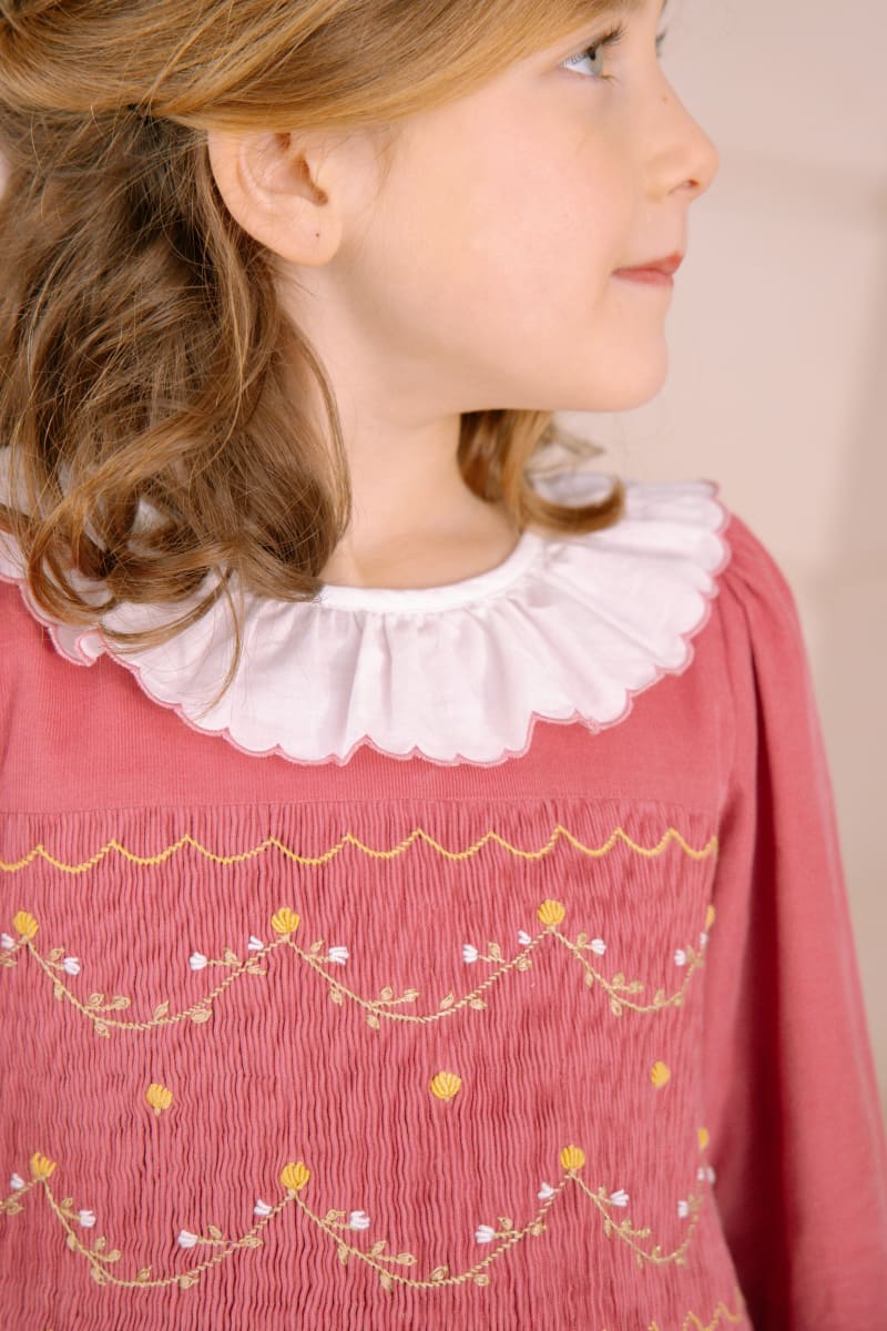 Chiara Smocked Dress - Pink