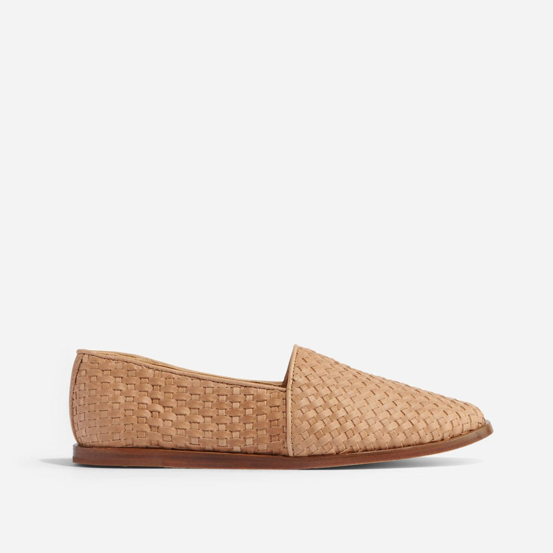 Mara Woven Slip On - Almond - FINAL SALE