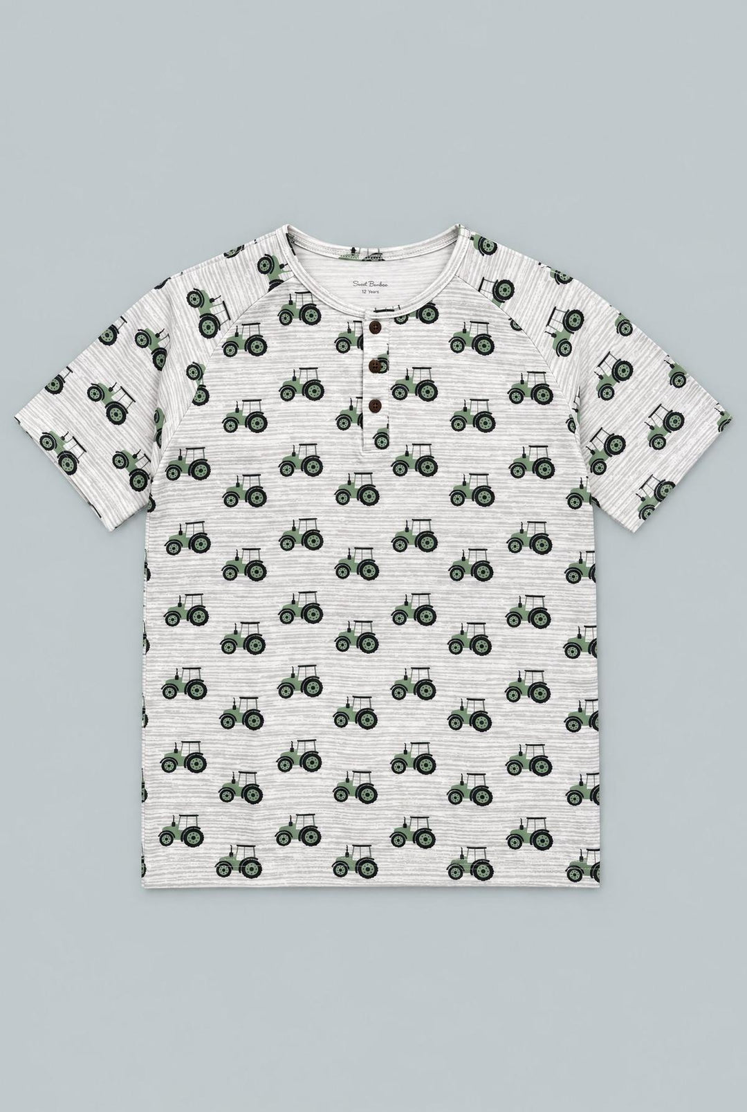 Raglan Henley Short Sleeve - Tractor