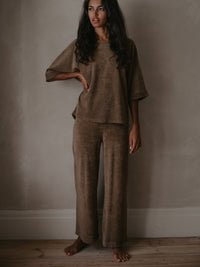 The Oversized Terry Top - Women's - Walnut