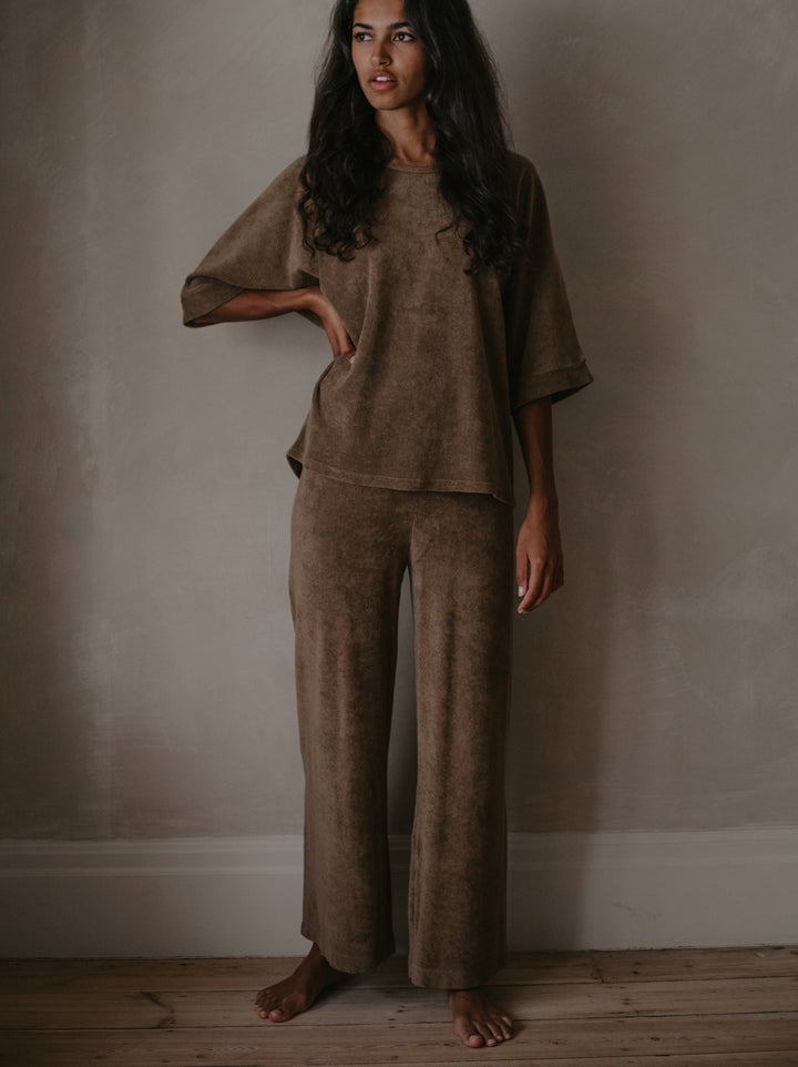 The Oversized Terry Top - Women's - Walnut