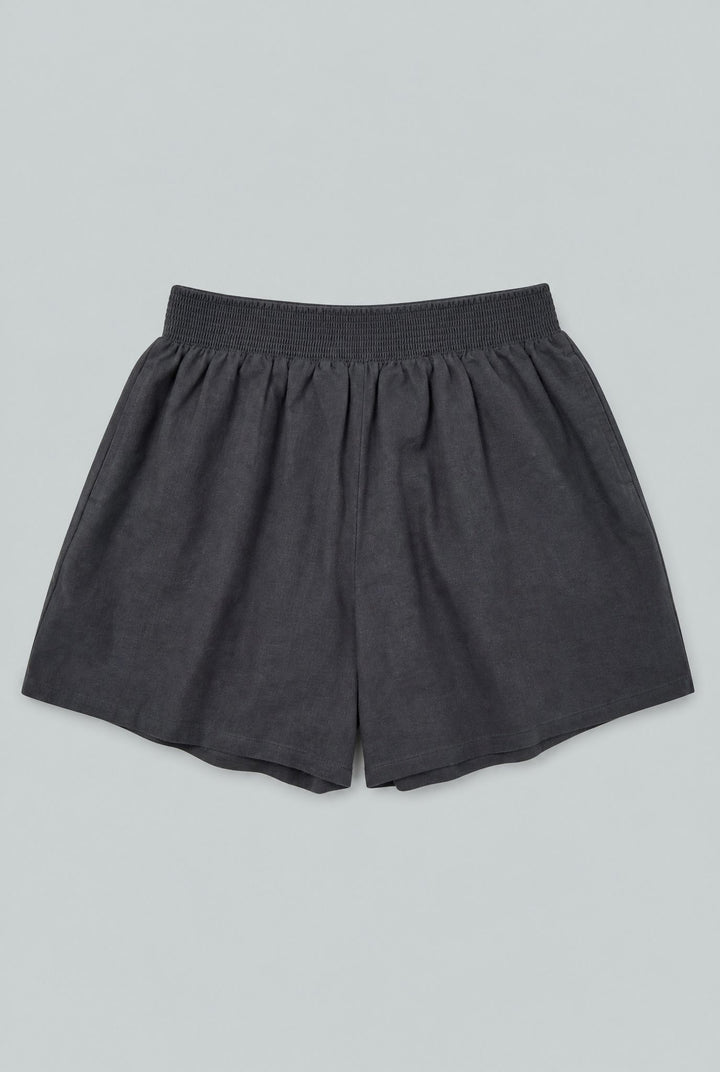 Tie Waist Shorts - Black