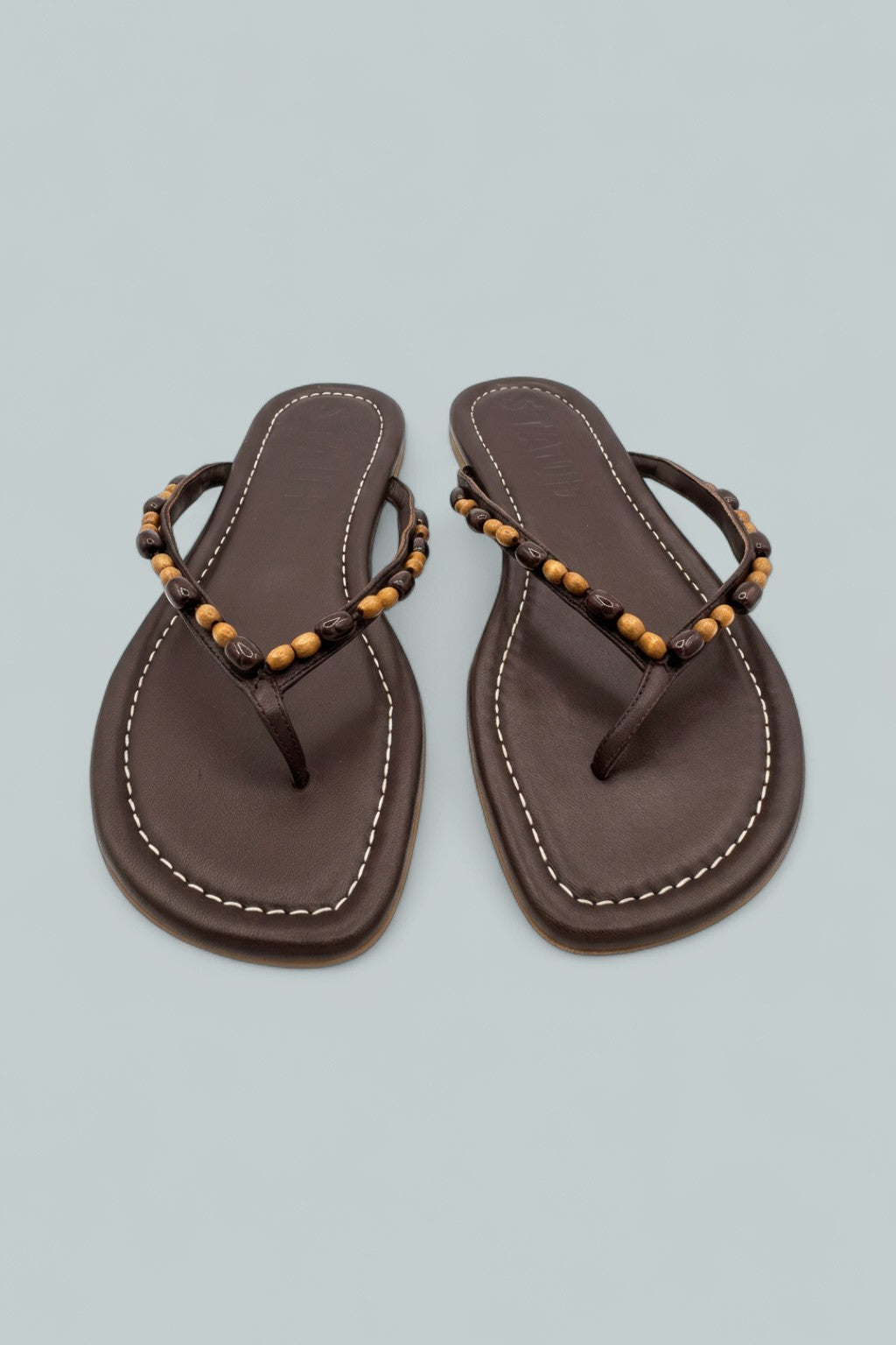 Women's Freja Thong Sandals - Wood Beads