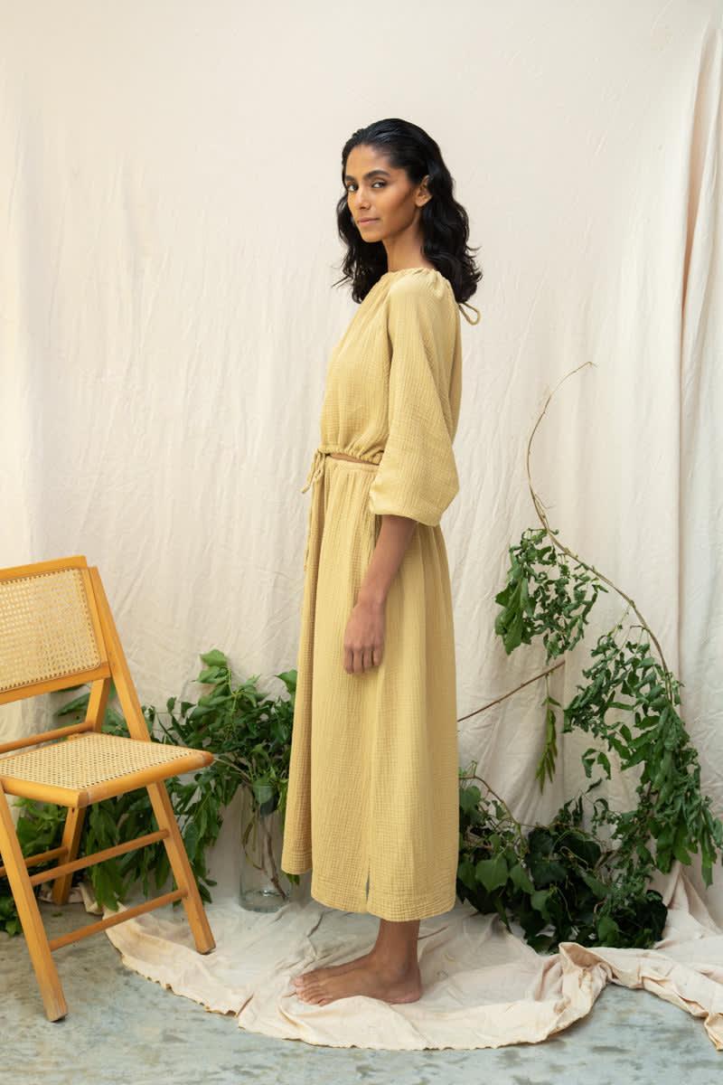 Cordelia Organic Cotton Top - Straw