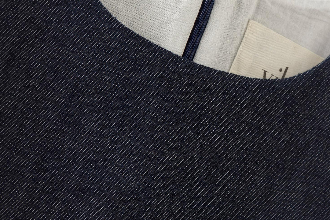Baby Organic Denim Dress - Blue