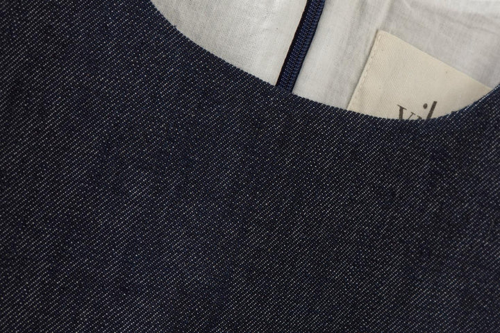 Baby Organic Denim Dress - Blue