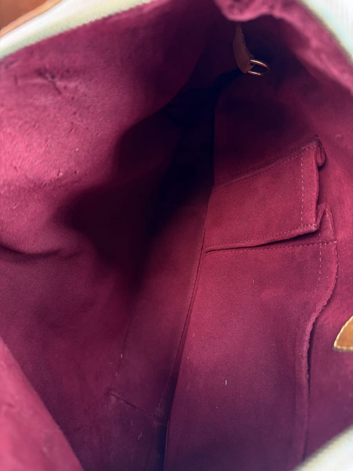 Pre-Owned Louis Vuitton Greta Crossbody Multicolor White