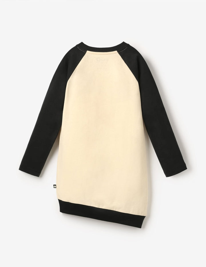 Organic Long Sleeve Asymmetric Tunic - Hatted Hootie