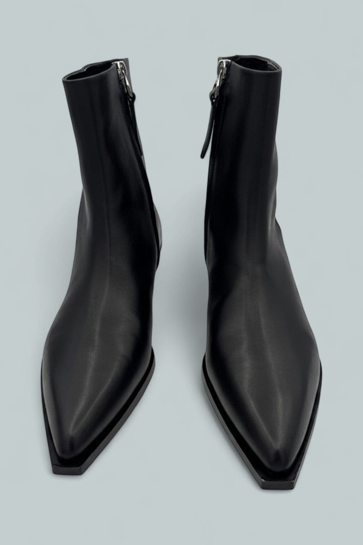 Ruby Pointed Toe Ankle Boots - Black