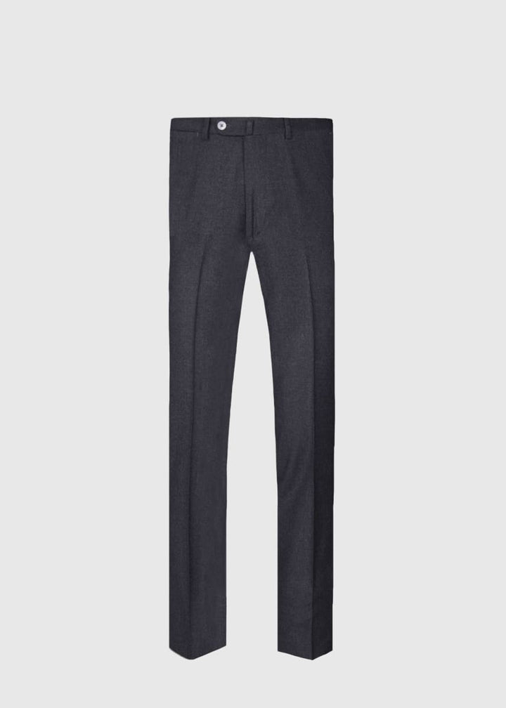 Wool & Cashmere Flannel Pant - Charcoal