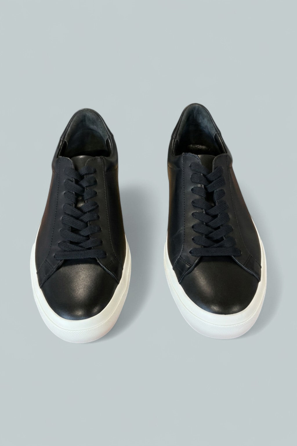 Men's Fulton Leather Lace-Up Sneakers - Black/White