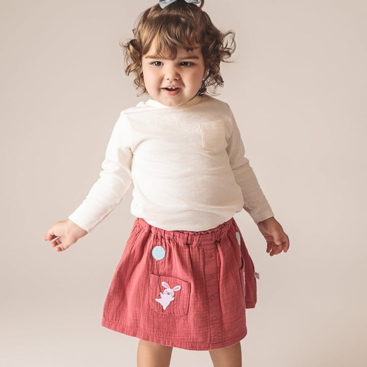 Baby Bunny Skirt (With Bloomer) - Dynamite Pink