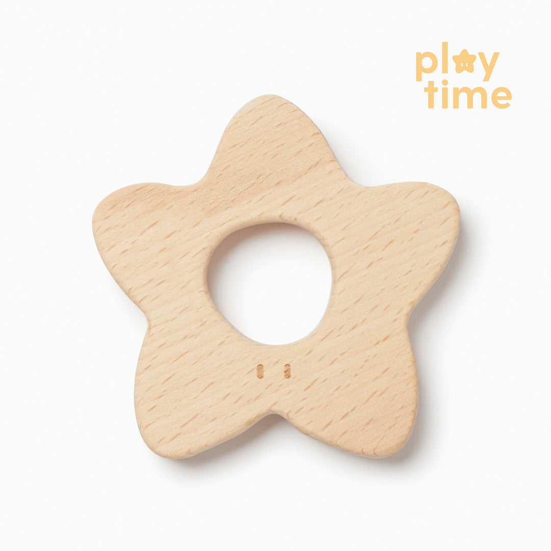 Wooden Star Teether - Wood