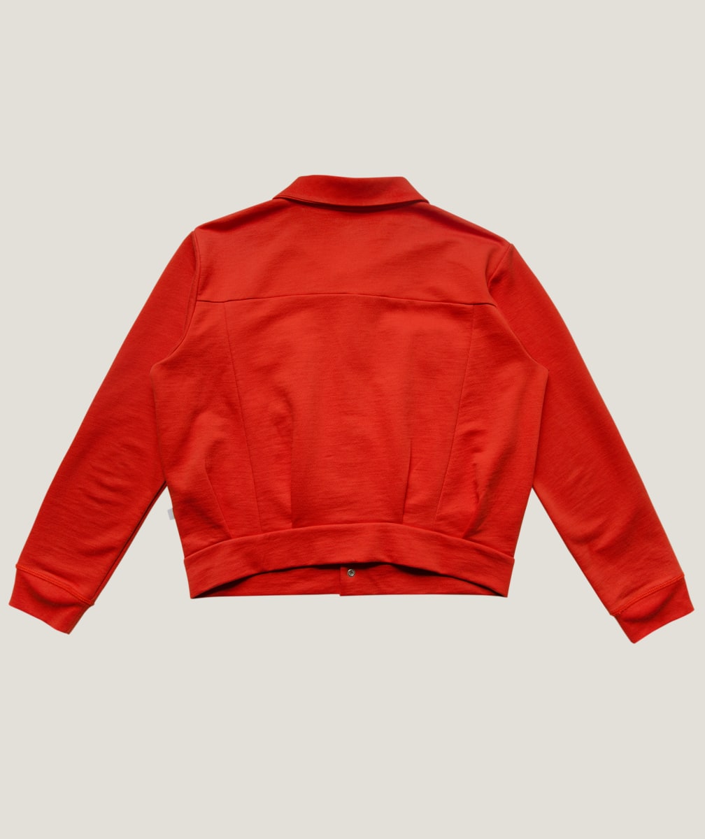 Adult Pima Unisex Jersey Jacket - Red