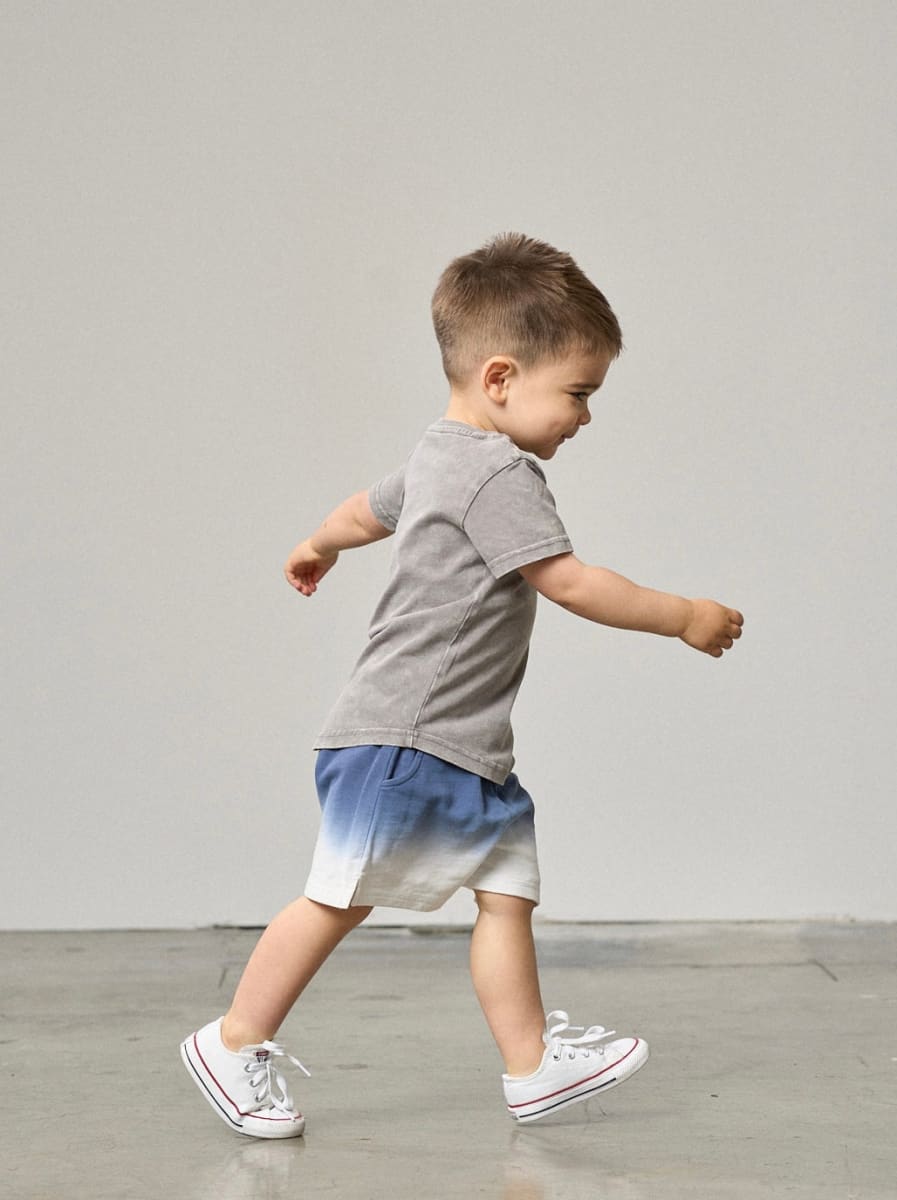 Ombre Sweatshort - Blue