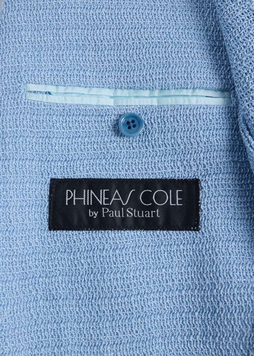 Phineas Cole Open Weave Jacket - Light Blue