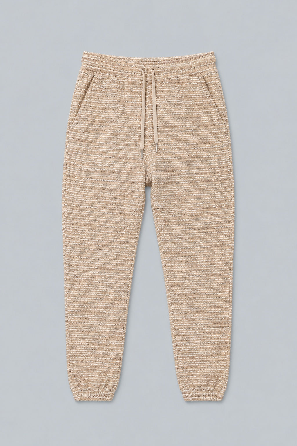 Textured Sweatpants - Tan Combo