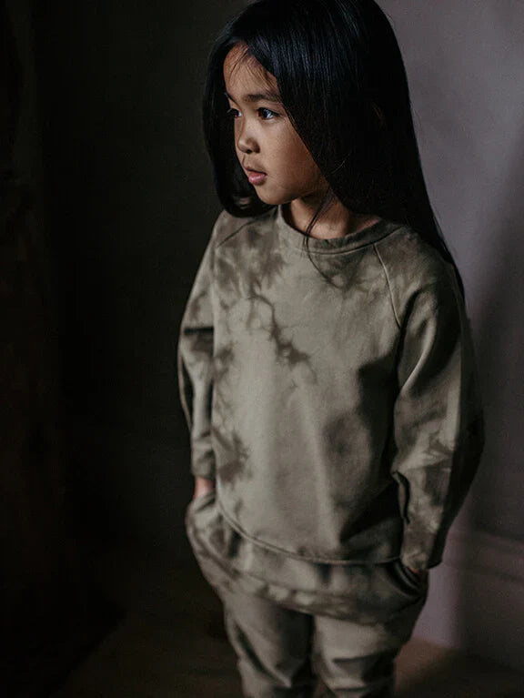 The Tie-Dye Sweatshirt - Sage tie-dye