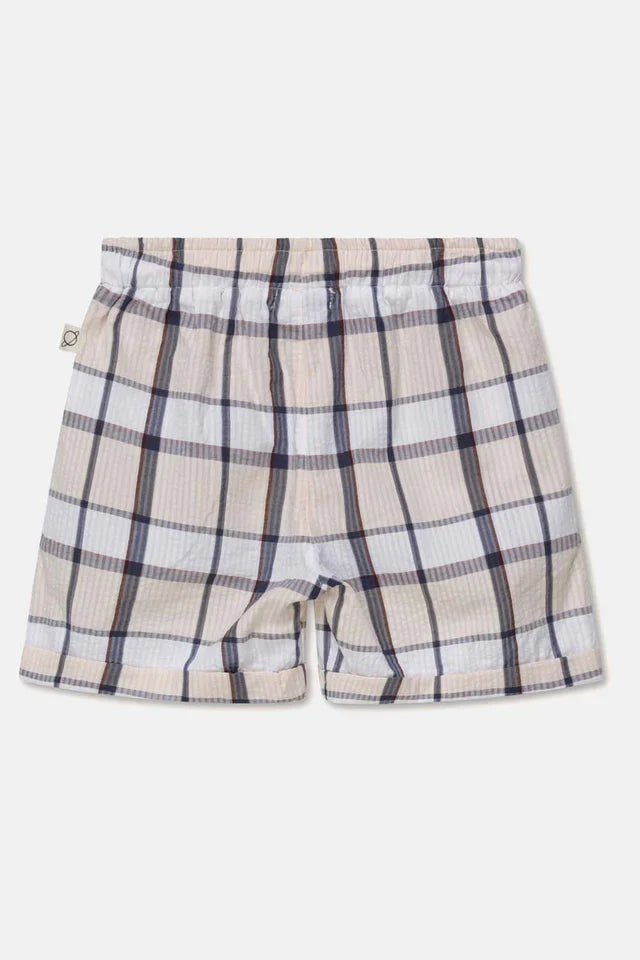 Plaid seersucker bermuda shorts - Unique - Bermuda Short