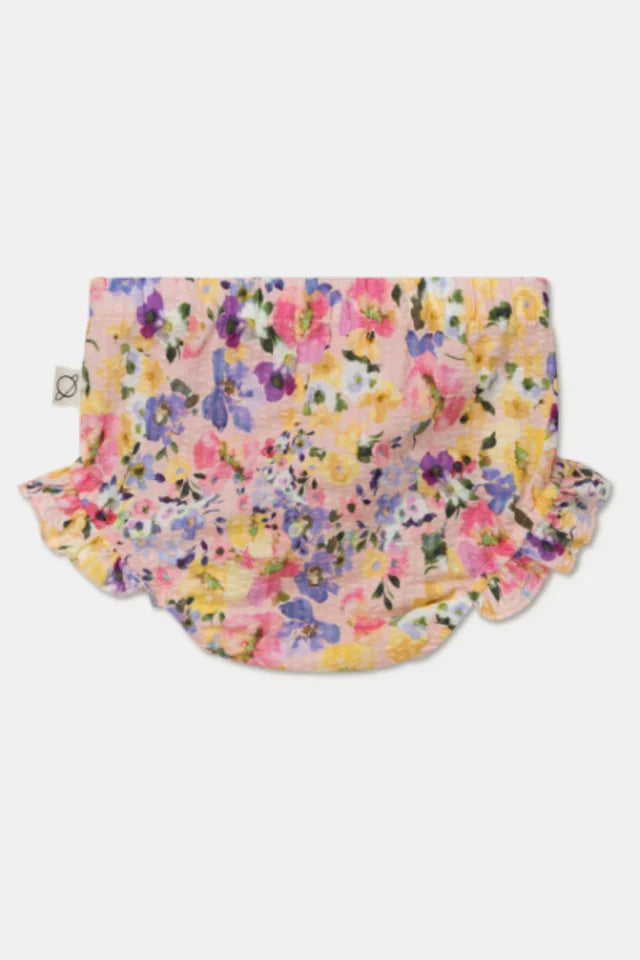 Seersucker floral baby bloomers - Unique - Bloomer
