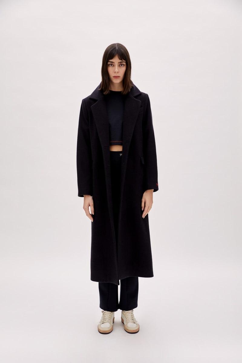 Wool Women Coat - Black