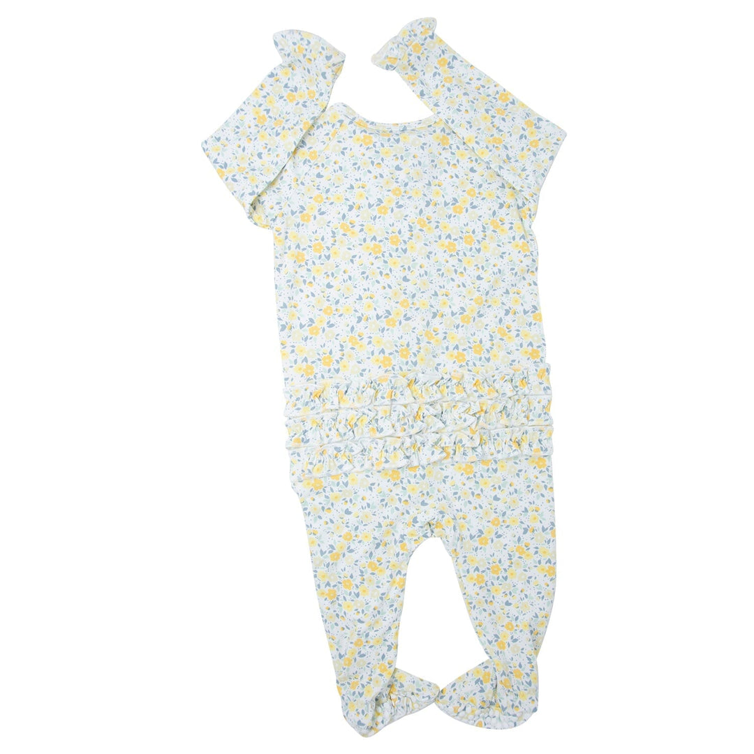 Ruffle Footie - Golden Sage