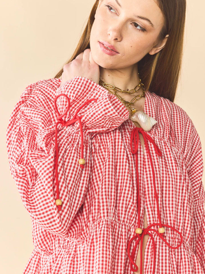 Isle Top x Rainey - Red Gingham