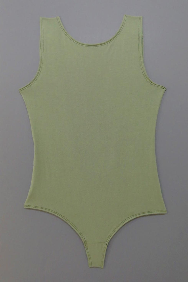 Backless Thong Bodysuit - Sage