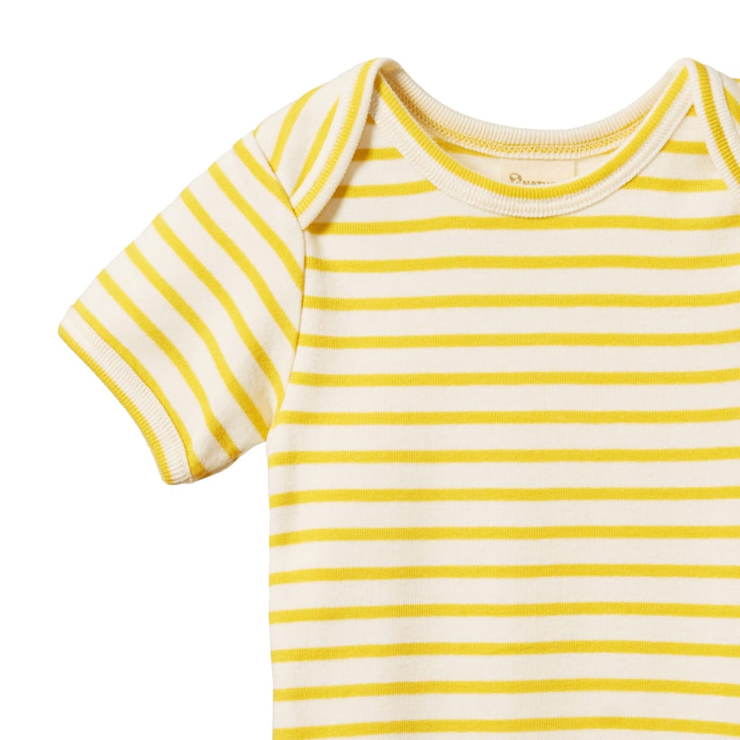 Short Sleeve Bodysuit - Sunburst Sailor Stripe