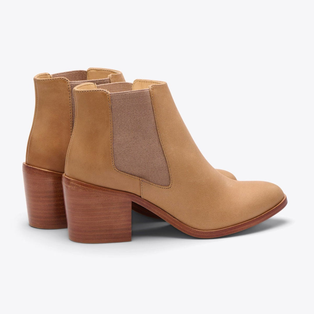 Heeled Chelsea Boot - Almond - FINAL SALE