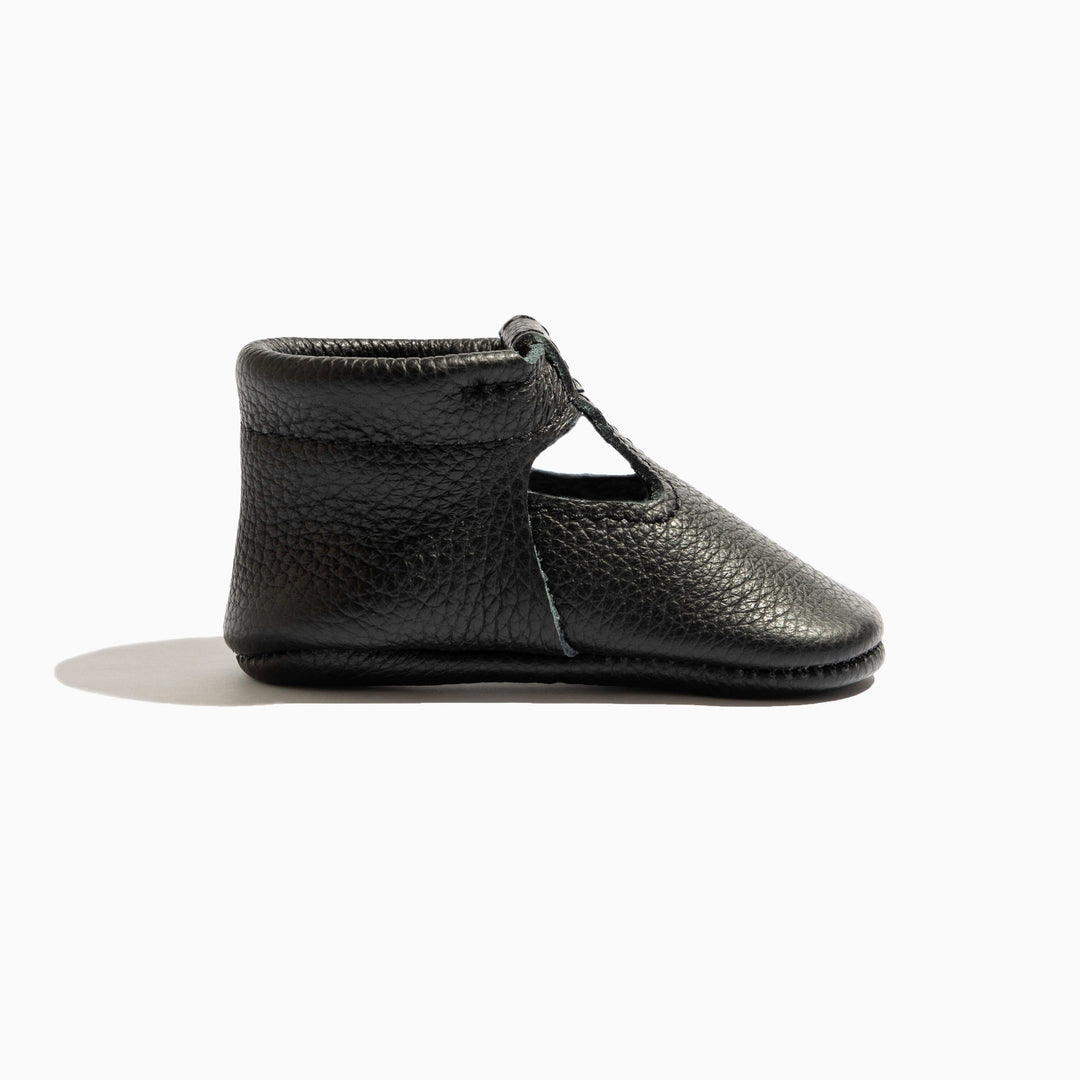 Ebony T-Bar Baby Shoe